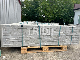 Betonový plotový dílec s otiskem – lámaný kámen – výška 50 cm
