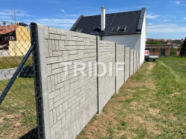 Realizace oplocení Vlčnov - Betonový plot