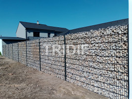 Moravská Nová Ves  – Sypaný Gabion + Pletivo Alu Green