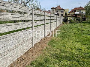 Relizace oplocení Uherské Hradiště - Betonový plot