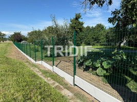 Realizace oplocení – Krčmáň – 3D panelový plot zelený s podhrabovými deskami