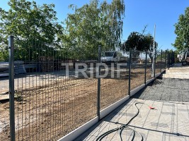 Realizace oplocení – Staré Město – 3D panelový plot antracit s PD + brána